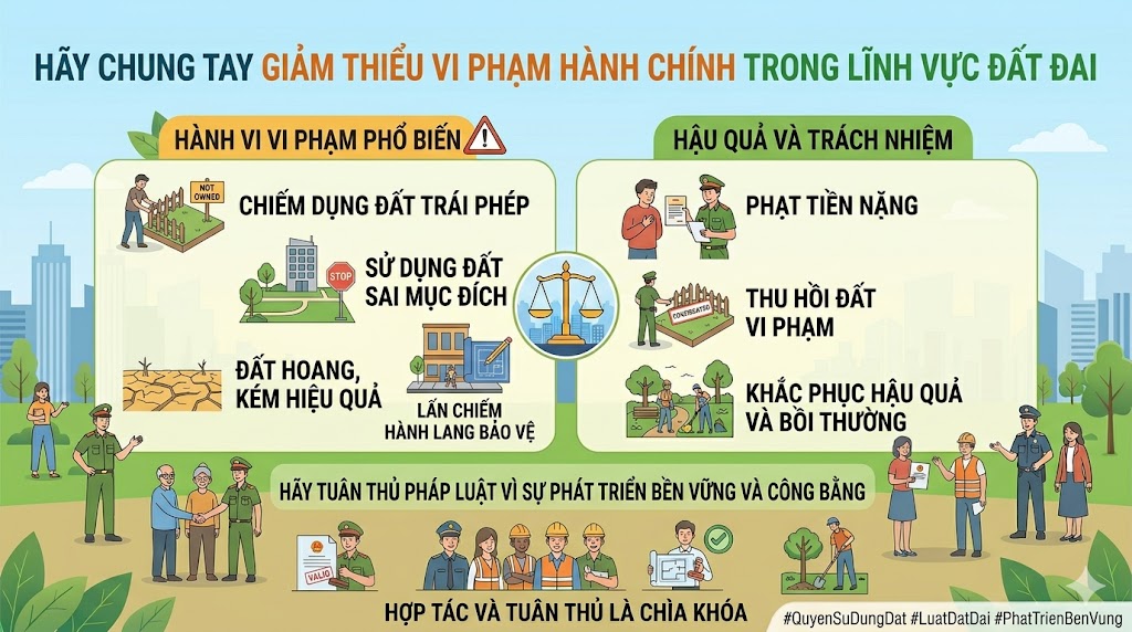Vi phạm hành chính trong lĩnh vực đất đai